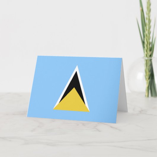 Saint Lucia Bedankkaart (Voorkant)