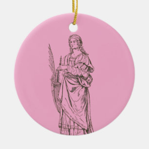 Saint Lucia beroemd gemaakt door Bernardino Luini Keramisch Ornament