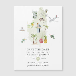 Saint Lucia Bestemming Trouw Save the Date