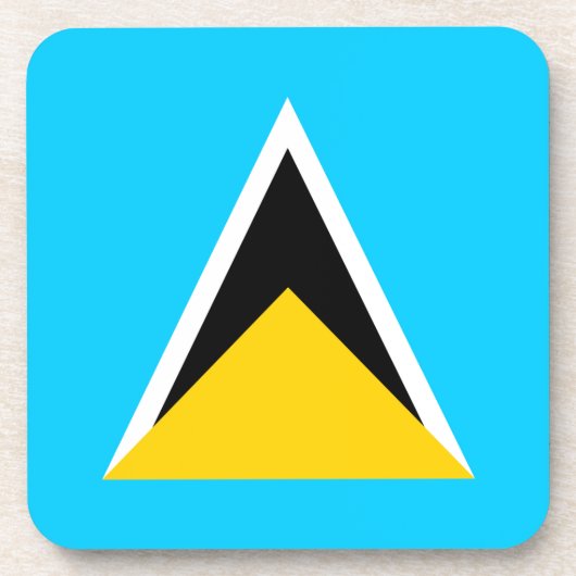 Saint Lucia Bier Onderzetter (Voorkant)