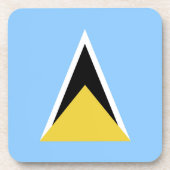 Saint Lucia Bier Onderzetter (Voorkant)