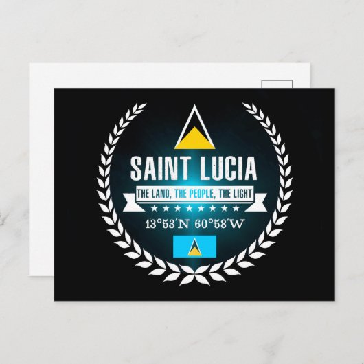 Saint Lucia Briefkaart (Voorkant / Achterkant)