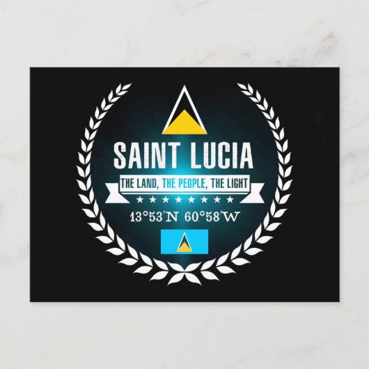 Saint Lucia Briefkaart (Voorkant)