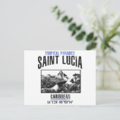 Saint Lucia Briefkaart (Staand voorkant)