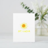 Saint Lucia Briefkaart (Staand voorkant)