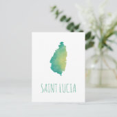 Saint Lucia Briefkaart (Staand voorkant)
