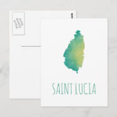 Saint Lucia Briefkaart (Voorkant / Achterkant)