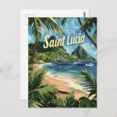 Saint Lucia Briefkaart (Voorkant / Achterkant)
