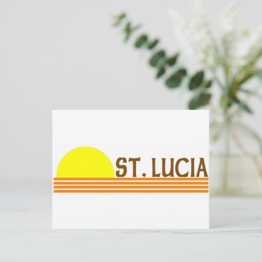 Saint Lucia Briefkaart (Staand voorkant)