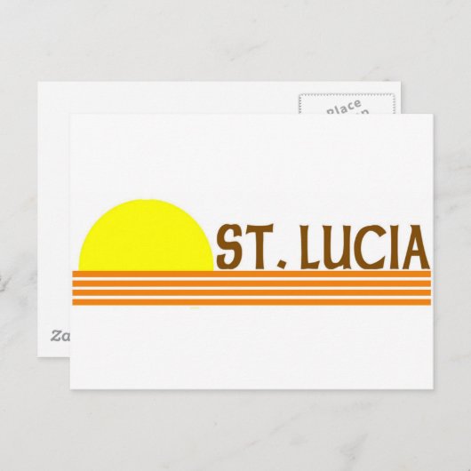 Saint Lucia Briefkaart (Voorkant / Achterkant)