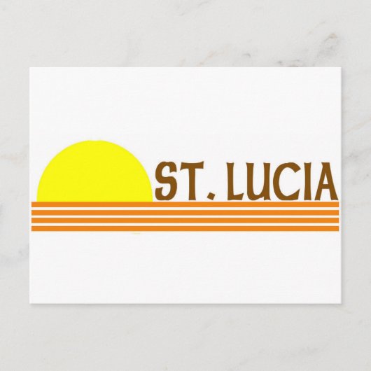 Saint Lucia Briefkaart (Voorkant)