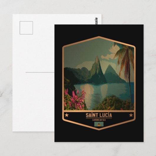 Saint Lucia Briefkaart (Voorkant / Achterkant)