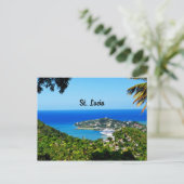 Saint Lucia Briefkaart (Staand voorkant)