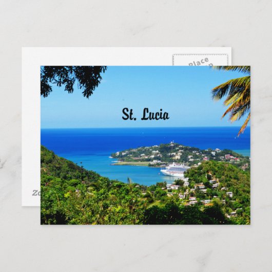Saint Lucia Briefkaart (Voorkant / Achterkant)