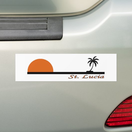Saint Lucia Bumpersticker (Op auto)