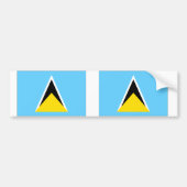 Saint Lucia Bumpersticker (Voorkant)