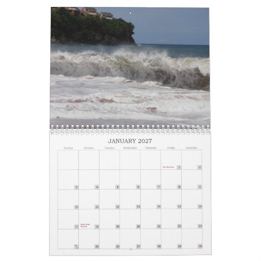 Saint Lucia Calendar Kalender (Jan 2027)
