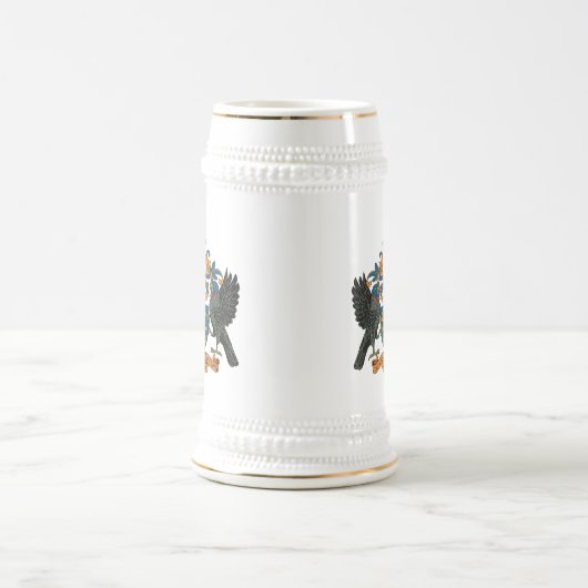 Saint Lucia Coat of Arms Mok (Center)