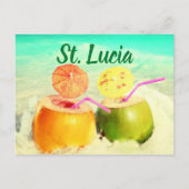 Saint Lucia coconuts Briefkaart (Voorkant)