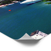 Saint Lucia, cruiseschip Poster (Hoek)