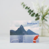 Saint Lucia Custom Briefkaart (Staand voorkant)