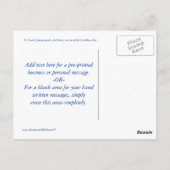 Saint Lucia Custom Briefkaart (Achterkant)