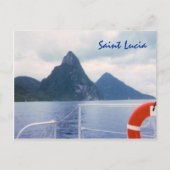 Saint Lucia Custom Briefkaart (Voorkant)