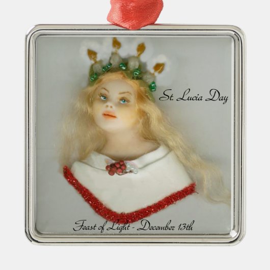 Saint Lucia Day 168 JL Biel Metalen Ornament (Voorkant)