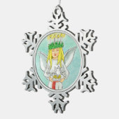 Saint Lucia Day Advent JL Biel Tin Sneeuwvlok Ornament (Rechts)