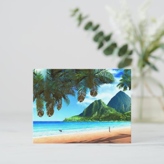 Saint Lucia de Pitons Briefkaart (Staand voorkant)