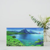 Saint Lucia de Pitons-kaart Bedankkaart (Staand voorkant)