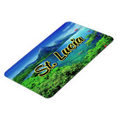 Saint Lucia de Pitons Magneet (Linkerzijde)
