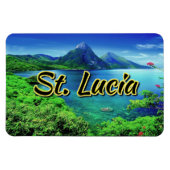 Saint Lucia de Pitons Magneet (Horizontaal)