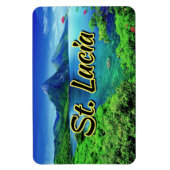 Saint Lucia de Pitons Magneet (Verticaal)