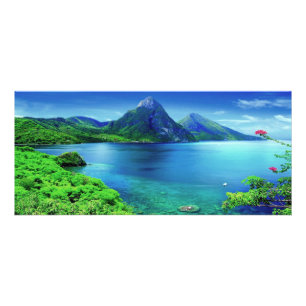 Saint Lucia de Pitons Reclamekaart
