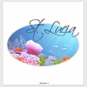 Saint Lucia decal Sticker