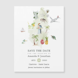 Saint Lucia Destination Wedding Save the Date