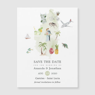 Saint Lucia Destination Wedding Save the Date