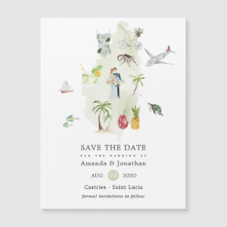 Saint Lucia Destination Wedding Save the Date