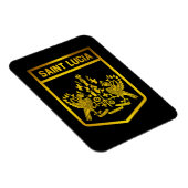 Saint Lucia Emblem Magneet (Rechterzijde)