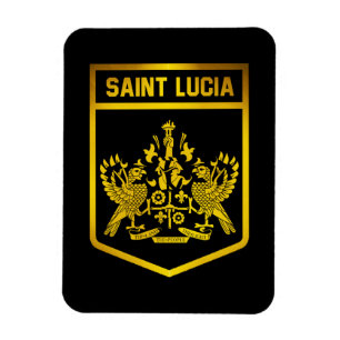 Saint Lucia Emblem Magneet