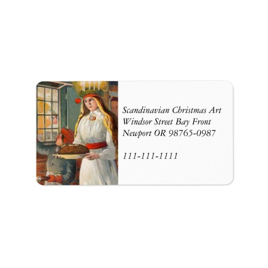 Saint Lucia en het kind dat Saffron Brood brengt Etiket (Voorkant)