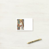 Saint Lucia en het kind dat Saffron Brood brengt Post-it® Notes (Op bureau)