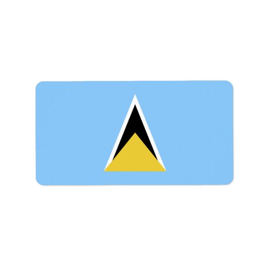Saint Lucia Etiket (Voorkant)