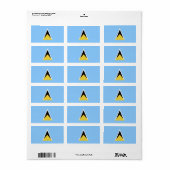 Saint Lucia Etiket (Full Sheet)