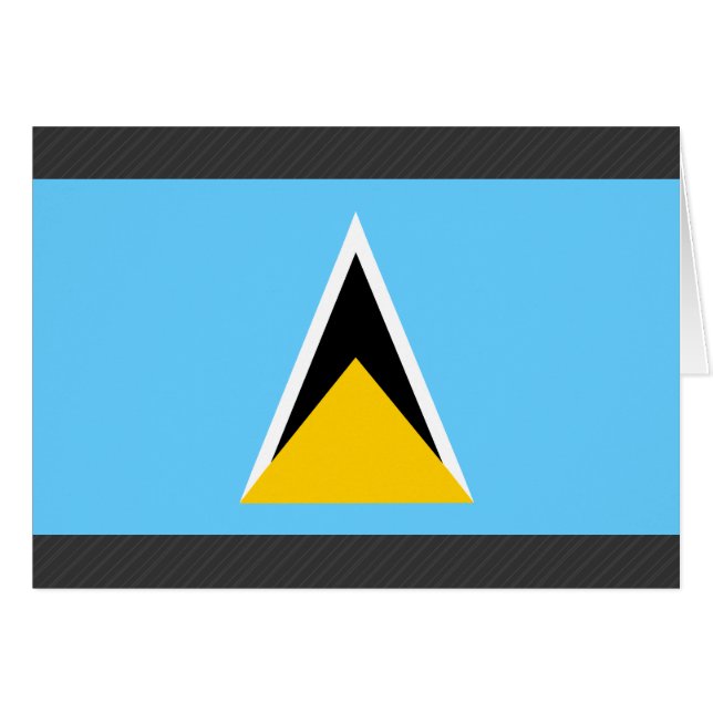 Saint Lucia Flag (Voorkant Horizontaal)