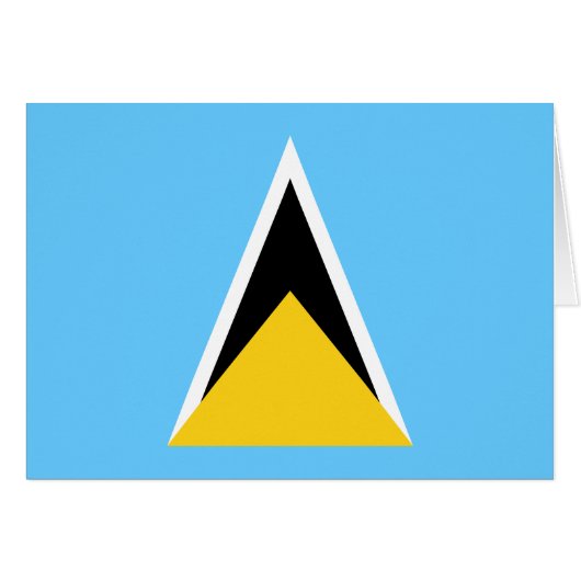 Saint Lucia Flag (Voorkant Horizontaal)