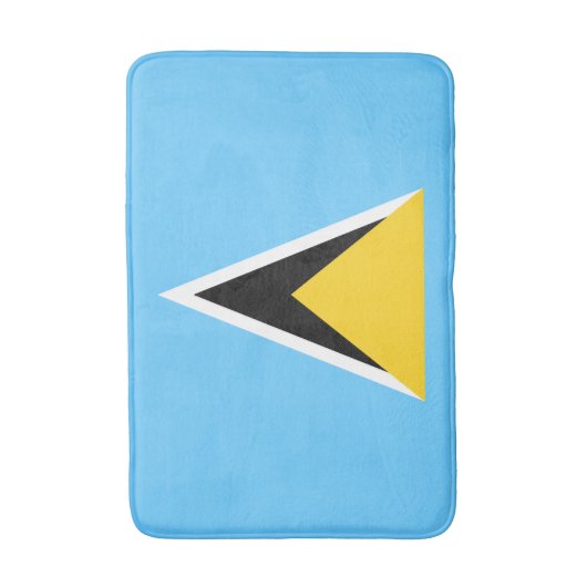Saint Lucia Flag Badmat (Voorkant Verticaal)
