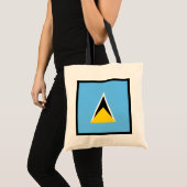 Saint Lucia Flag Bag Tote Bag (Voorkant (product))