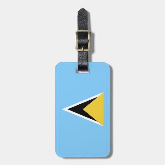 Saint Lucia Flag Bagagelabel (Voorkant verticaal)